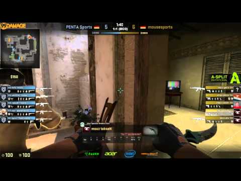 PENTA vs. mousesports | LB Halbfinale, Acer A-Split | (de_mirage) Map 3