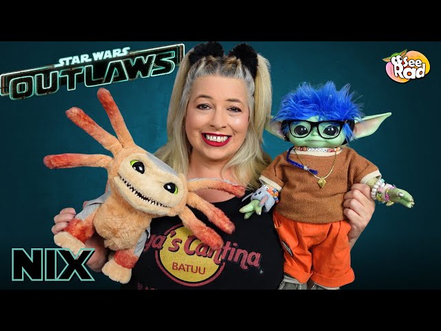 Vídeo relacionado con Peluche de Star Wars Outlaws Nix, Lindo Animal de Peluche, muñeco de Almohada de Dibujos Animados Suave for decoración de Dormitorio, Figura de cojín de Peluche