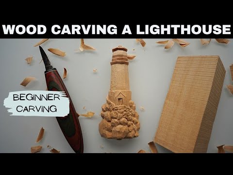 Easy Lighthouse Whittle tutorial thumbnail