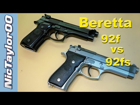 Beretta 92f vs 92fs Comparison