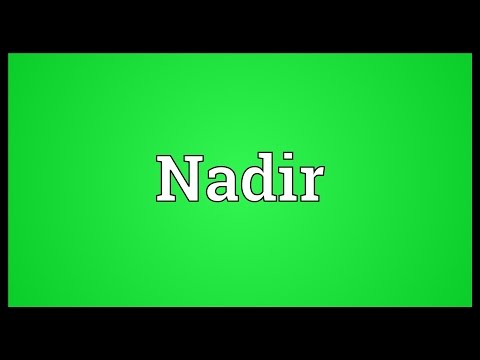 Nadir Meaning