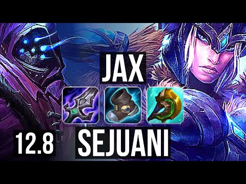 JAX vs SEJUANI (TOP) | 75% winrate, 9/1/6, 6 solo kills | KR Challenger | 12.8