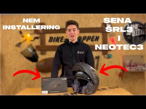 SENA SRL3 install in SHOEI NEOTEC 3! (NEM INSTALLERING!)