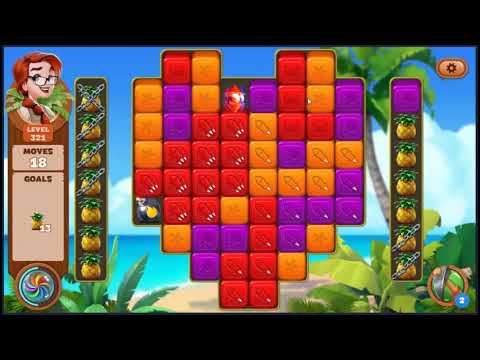 Lost Island Blast Adventure Level 321 - NO BOOSTERS 🏝️ | SKILLGAMING ✔️