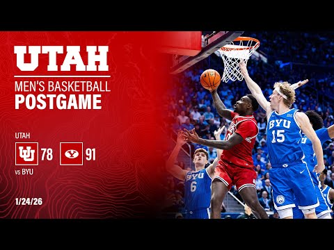 Utah: 78, BYU: 91 | Utah Basketball Postgame Press Conference