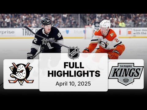 NHL Highlights | Ducks vs. Kings | April 10, 2025