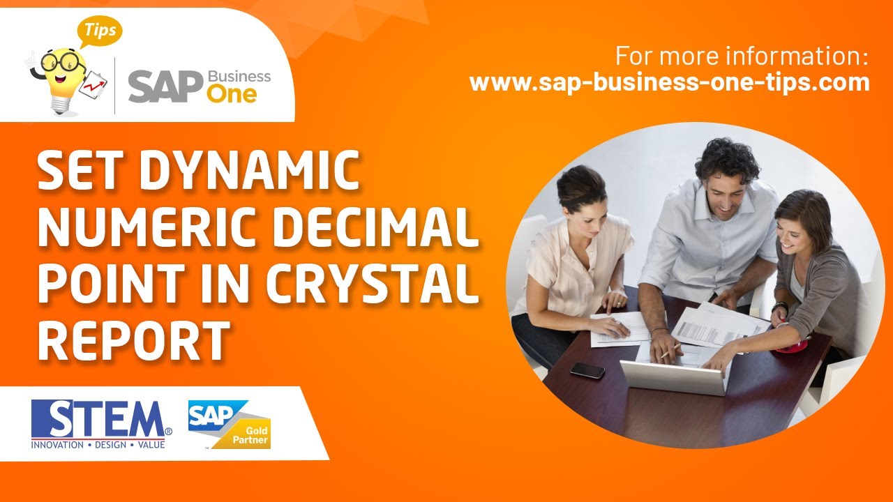 Set Dynamic Numeric Decimal Point In Crystal Report for SAP Business One