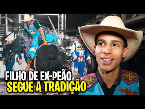 Ele foi CAMPEÃO do RODEIO com 16 anos e SONHA em montar nos EUA