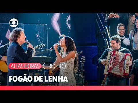 Fábio Jr. e Agnes Nunes cantam 'Fogão de Lenha' no aniversário do Serginho! | Altas Horas | TV Globo