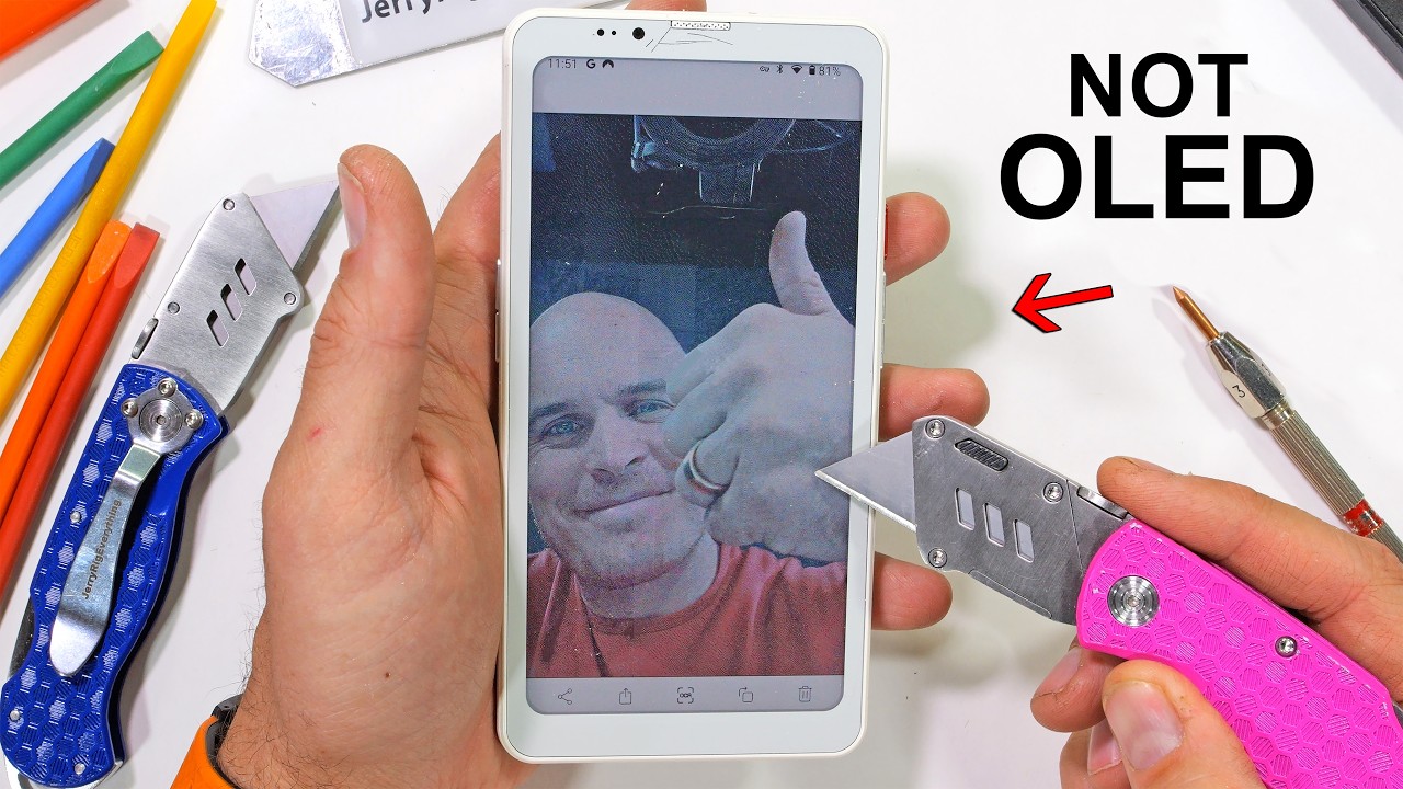 Worlds FIRST Color E Ink Smartphone - Durability Test!