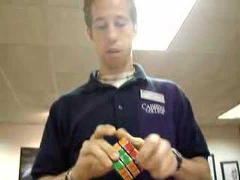 Cabrini's Chris Sweeney and his Rubik's Cube