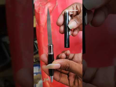 Girls Safety, Weapon - In Pen Knife,🖊️🖋️ | In Indian Sword Market, | 🗡️ Pencil, Knife, Chaku,#shorts