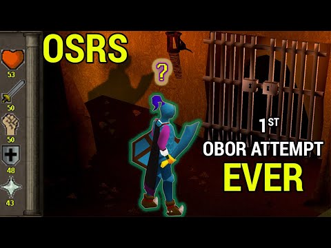 I fight Obor first time EVER!  (Hill Giant Boss)| Old School Runescape Revisited | F2P Locked