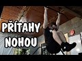 PŘÍTAHY NOHOU NA HRAZDĚ DO BOKU (Břišní svalstvo)