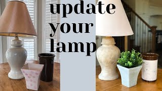 HOW TO UPDATE A CERAMIC LAMP, VASE, OR PLANTER- DIY Paint Projects for Furniture Flippers