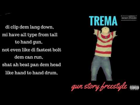 Trema - Gun Story freestyle (Lyrics Video)