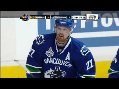 Daniel Sedin Goal - Game 2, 2011 Stanley Cup Final Bruins vs. Canucks