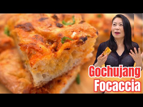 ❗️SO ADDICTIVE 🌶Spicy 🧄Garlic Gochujang Focaccia Bread Recipe🥖  고추장 포카치아 빵