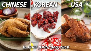 The Tastiest Fried Chicken Around The World - Chinese, Korean, USA • Taste Show