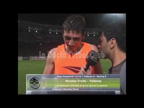 Nicolas Trulls | Copa Sancor Argentina 12/13 | Talleres 3 - Racing (Nva Italia) 0