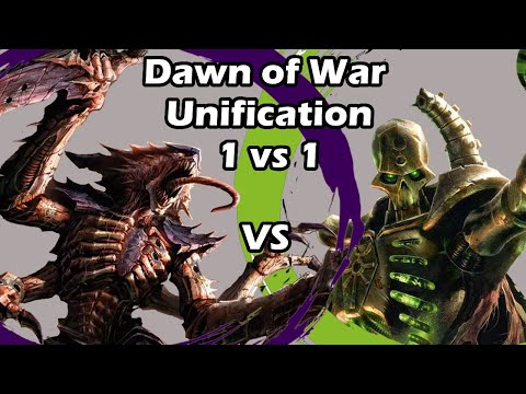 Dawn of War Unification: 1 vs 1 Tyranids (Grindan) vs Necrons (Focus)