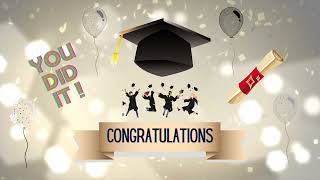 Graduation Celebrations 🎓| Graduation Background |Graduation Backdrop Video 👩‍🎓🎓👨‍🎓| NO MID-ROLL ADS