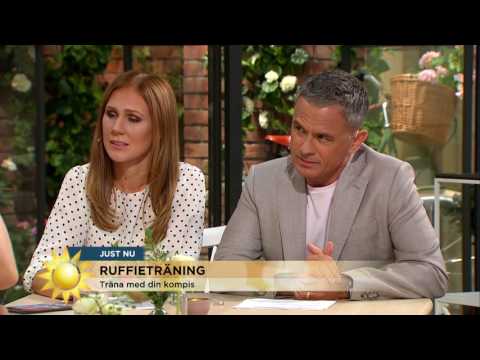 Klängfest i studion när programledarna testar "Ruffie" - Nyhetsmorgon (TV4)