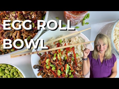 Vegan Egg Roll in a Bowl: Quick & Healthy Dinner Idea (Protein-Packed!)