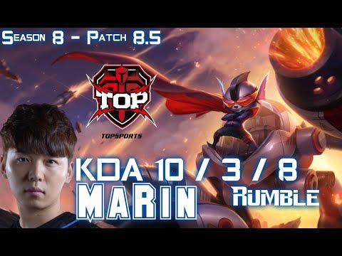 TOP MaRin RUMBLE vs SWAIN Top - Patch 8.5 KR Ranked