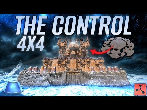 THE CONTROL | THE PERFECT SINGLE TC 4x4 FOR 2x SERVERS| Rust Building Tutorial 2025