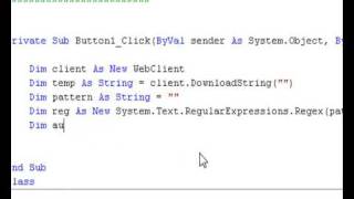Download the video "Visual Basic 2008 Pattern & Regex"