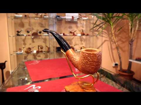 Pipa radica bent panel fatta a mano - www.paronellipipe.it