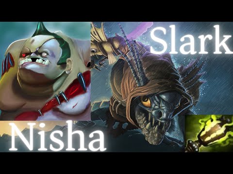 Nisha Slark vs Pudge, NP, Marci, Io, Batrider - Secret vs NGX g1 TI Europe dota2