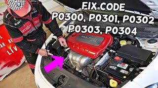 CODE P0300 P0301 P0302 P0303 P0304 MISFIRE DODGE DART,CHRYSLER 200 JEEP CHEROKEE RENEGADE COMPASS