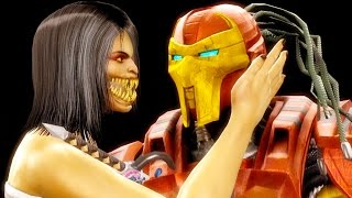 Mortal Kombat 9 - All Fatalities &amp; X-Rays on Iron Man Sektor Costume Mod 4K Ultra HD Gameplay Mods