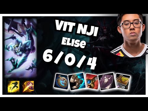 VIT Nji Elise JUNGLE (6/0/4) vs LEE SIN Gameplay Replay - Patch 10.19
