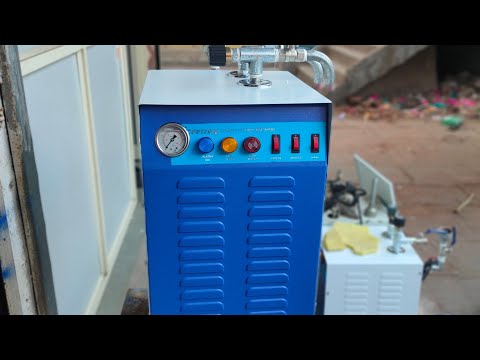 Steam press vacuum table boiler