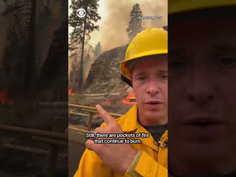 Kris Van Cleave reports from the scene of devastating fires in Spokane, Washington #shorts