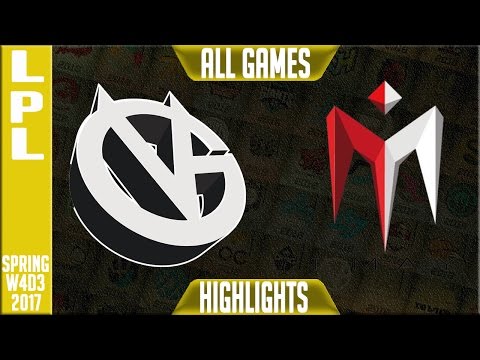 Vici Gaming vs IMay Highlights All Games - LPL Spring 2017 Week 4 Day 3 - VG vs IM All Games