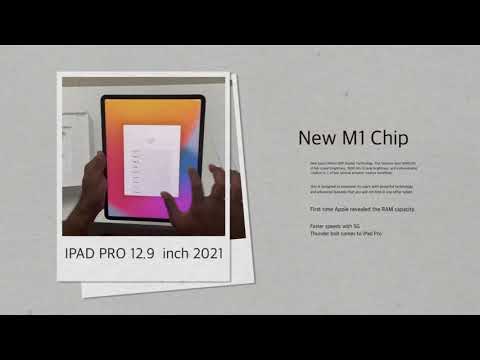 Unboxing & setting up #iPadPro2021 12.9 with stunning Liquid Retina XDR display and latest #M1chip