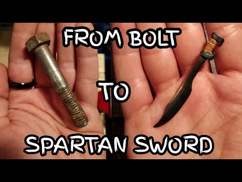 How To Make a Spartan Sword From a Bolt