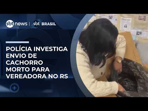 Polícia investiga suspeita de enviar cachorro morto para vereadora defensora de animais| #SBTBrasil