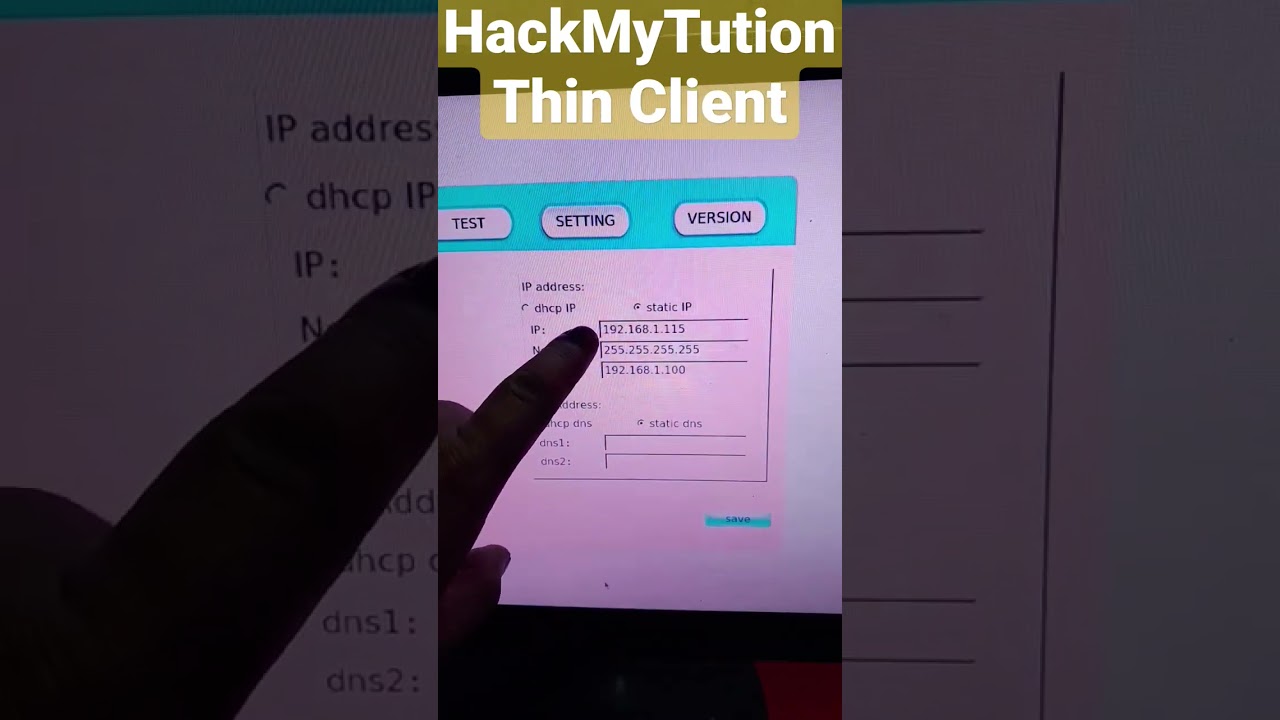 Thin Client IP Setting #computer #networking #connection #shorts #youtubeshorts #thinclient