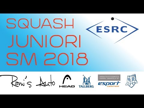 Juniorien SM-Squash 2018, 1. päivä