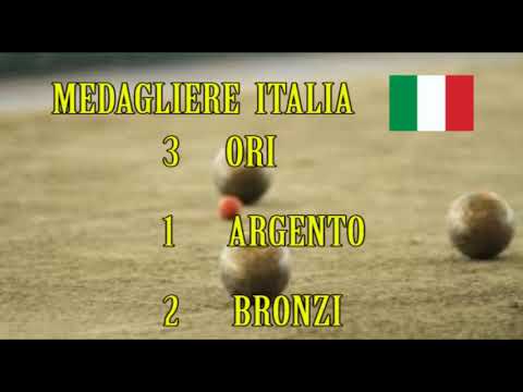 Bocce Campionati del Mondo 2021 - Alassio (SV) - Medagliere Italia