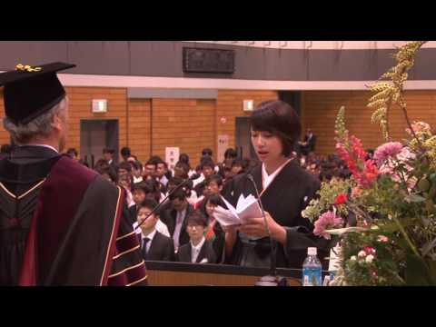 09 卒業生代表答辞 平成28年度 横浜市立大学卒業式
