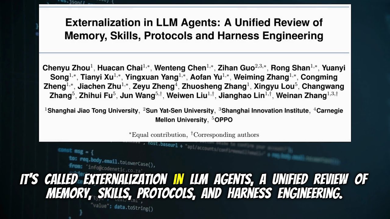 Externalization in LLM Agents: A Unified Review of Memory, Skills, Protocols and Harness Engineering