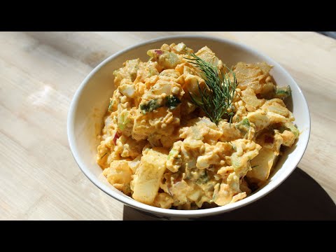 The BEST Deviled Egg Potato Salad Recipe | The Sweetest Journey