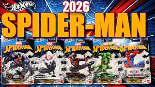 Unboxing 2026 Hot Wheels SPIDER-MAN Series - First Look!