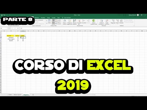 Corso di Excel 2019 - Parte 8 - Formattazione condizionale, filtro dati e opzioni lingua